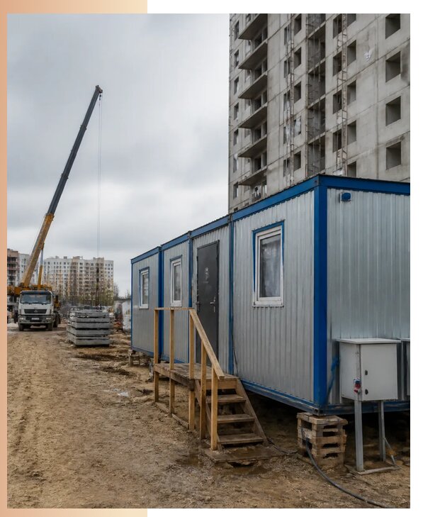 Аренда строительных вагончиков для рабочих в Кондопоге